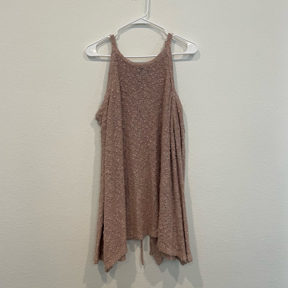 Sawyer Pink Sweater Open Back